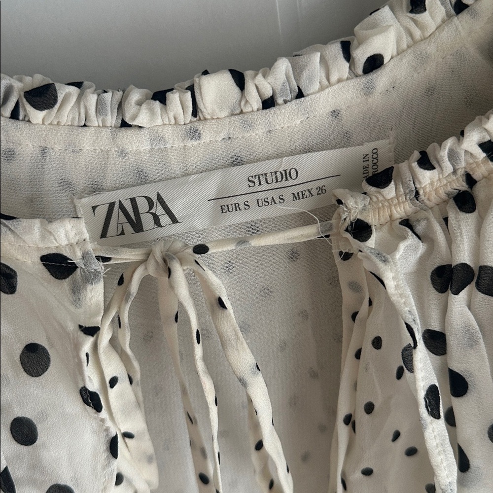 Zara Studio POLKA DOT MINI DRESS LIMITED EDITION defect - Picture 11 of 14